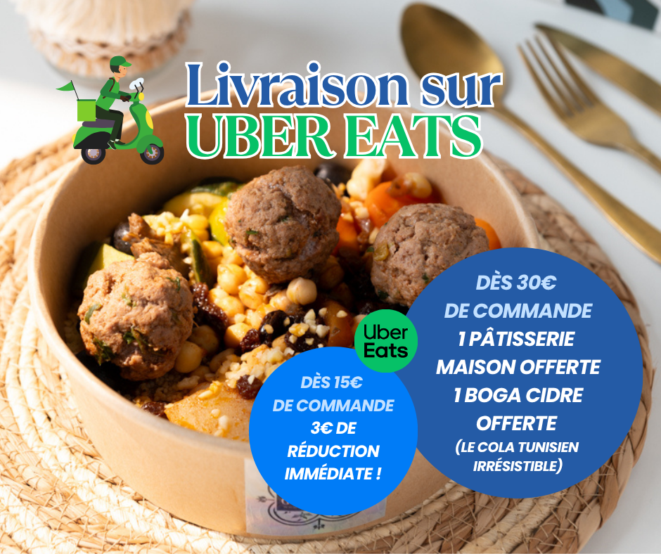 Poké bowl livraison uber eats Reims